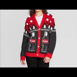 [Coca Cola]•NWT ugly Christmas polar bear sweater
